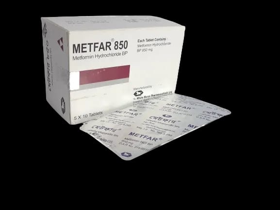 Tablet Metfar 850mg (50pcs)